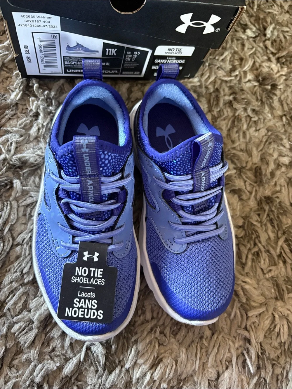 Under Armour Girls Infinity No Tie Sneakers